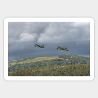 Hurricane and Spitfire Flypast Sticker